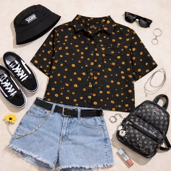 Vans Cabbie Floral Falling Poppy Shirt
Size M - Picture 2 of 14